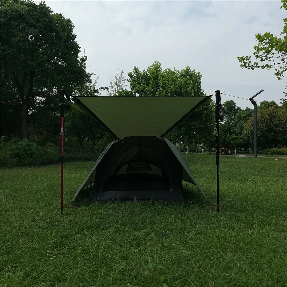 1 Person Camping Tent Lightweight Double Layer Bivy Swag for Hiking Mountaineering Backpacking Travel