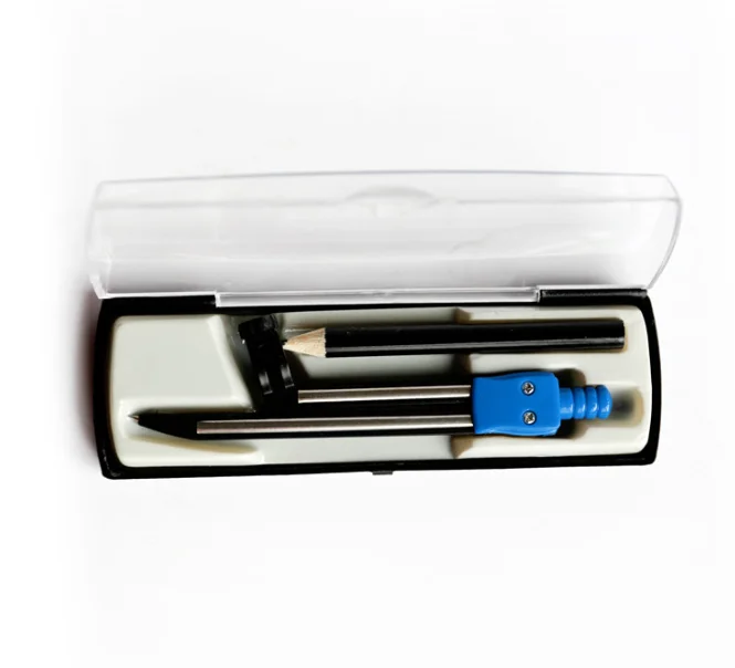 wholesale kids drawing school  stationary  supply compass set with pencil