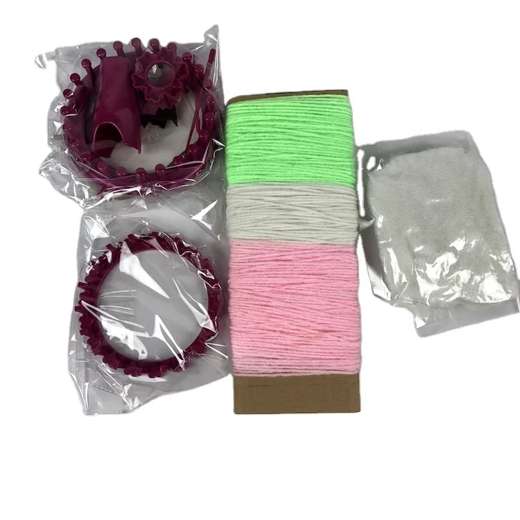 Knitting Kit Frog and Kitty Diy Learning Games Educational Girl Toys Kids