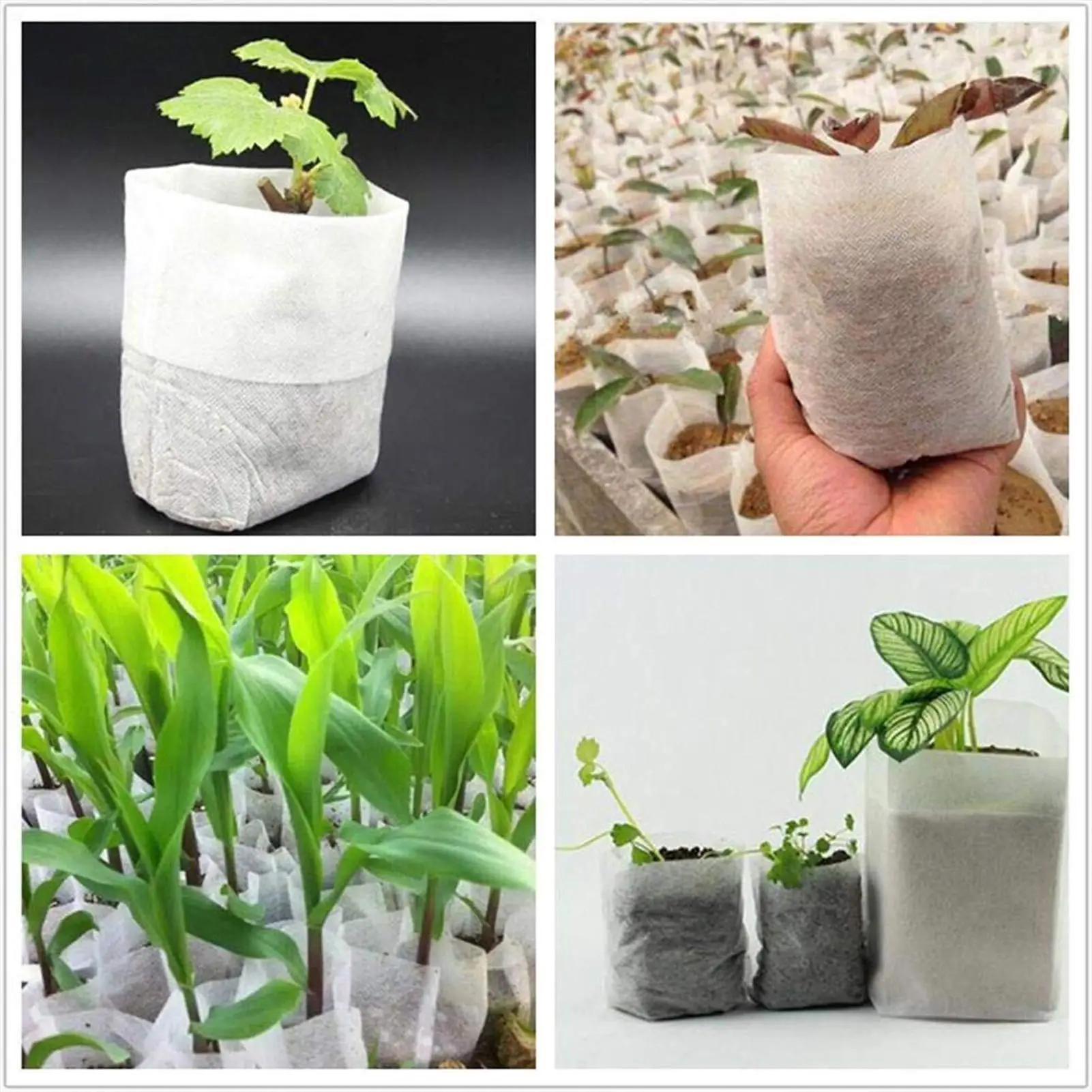 sms Non-Woven Plants Nursery Bags biodegradable nonwoven fabric nursery plant grow Seeding Bags