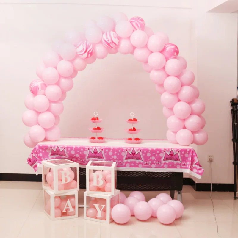 Прозрачный baby shower украшения коробка для или вечеринки по случаю Дня рождения Декорации вечеринок