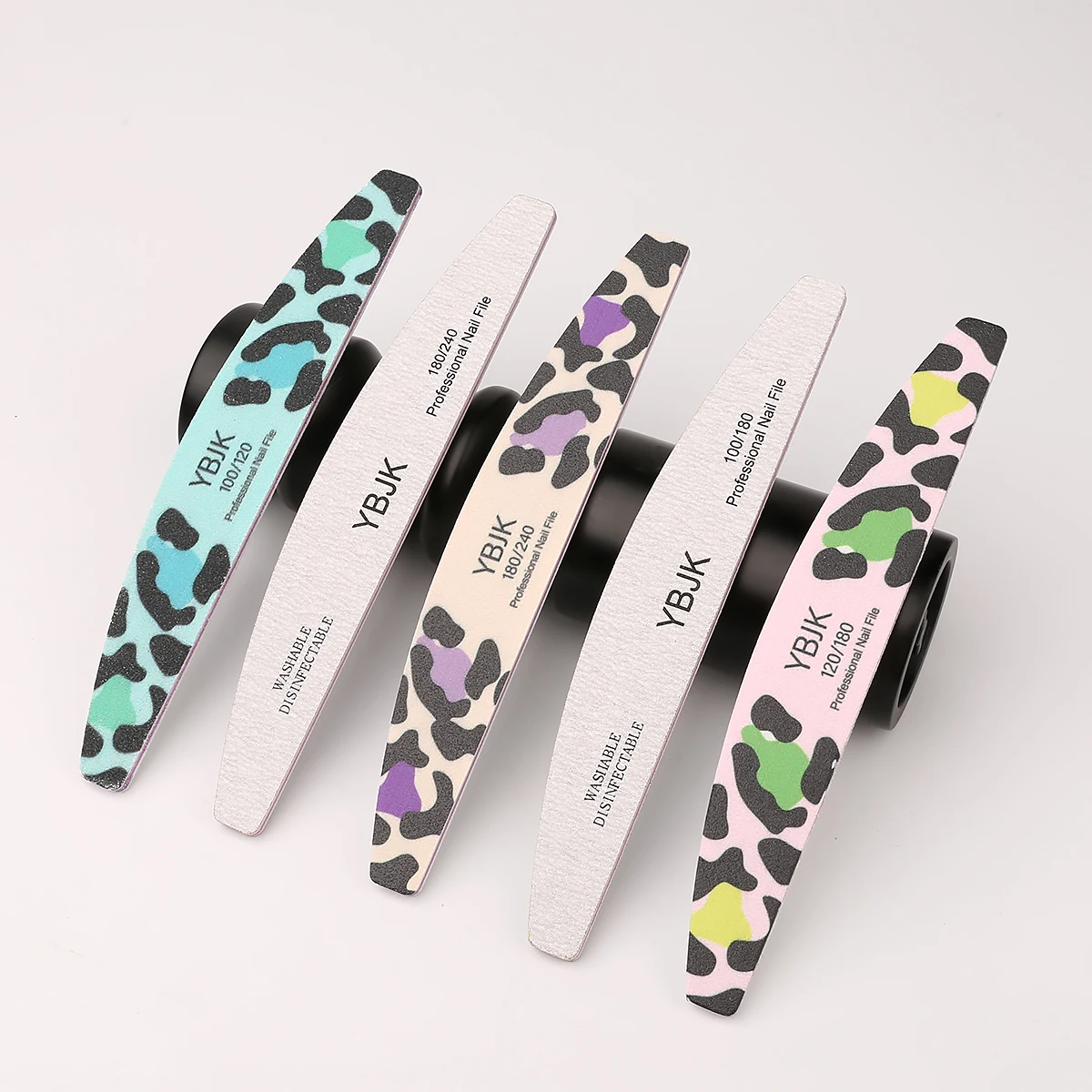 High Quality Professional 120/180 and 180/240 Grit Double Side Nail File Multiple Patterns