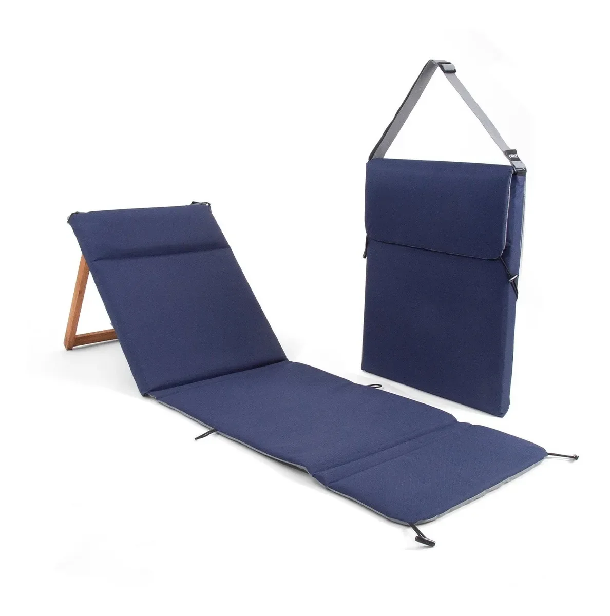 Wholesale Adjustable Folding Beach Chair Portable Wooden Sunbathing Back Rest Free Waterproof Sand-proof Feature Camping Picnics