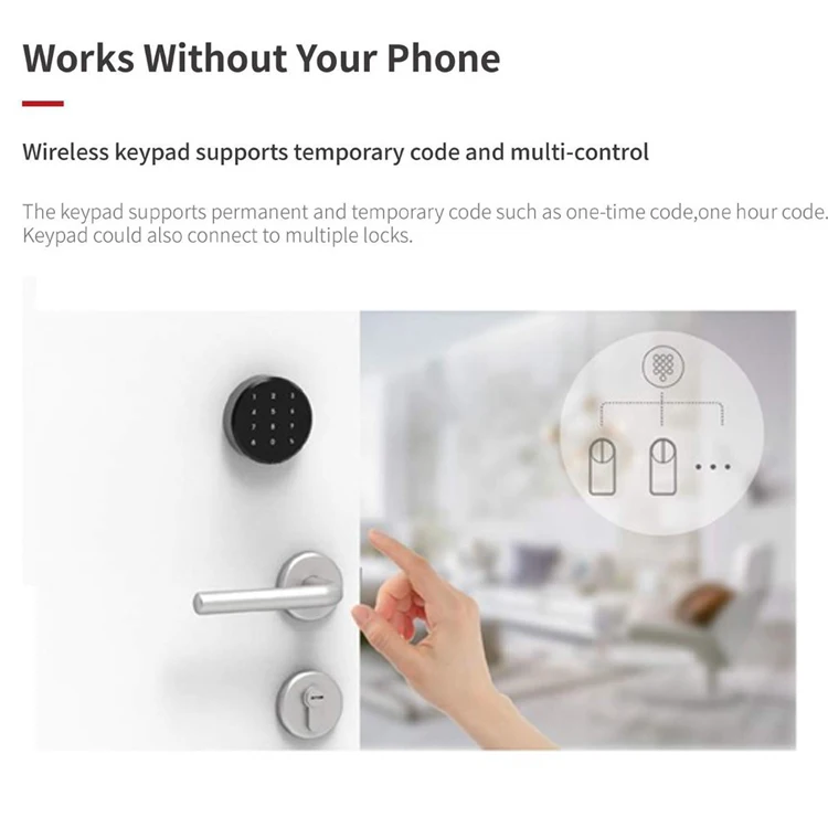 Ready Stock -Turn Your Current Door Lock to Intelligent Lock GIMDOW Tuya Smart Knob Lock Hotsale in American/EU Countries