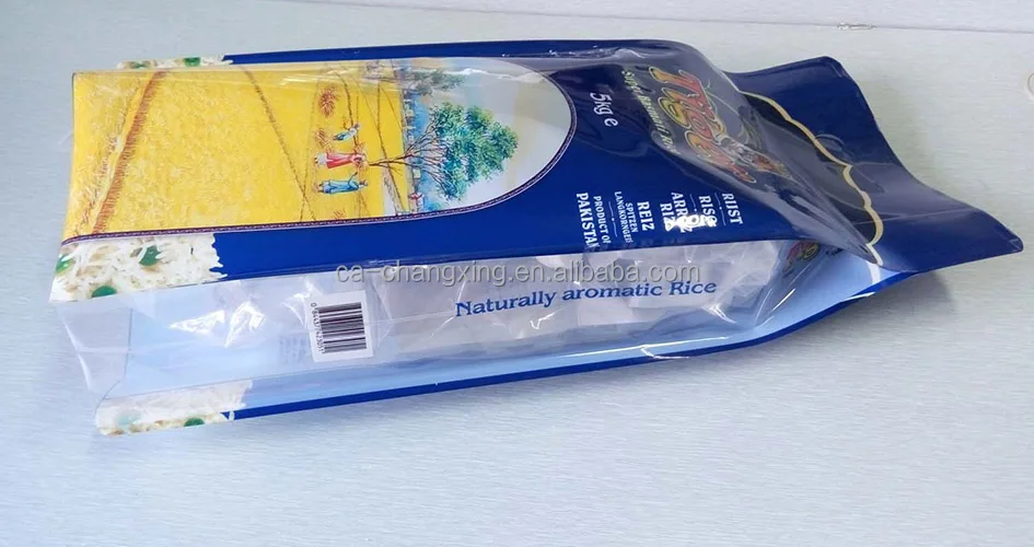 Rice bag Laminated Vacuum rice packaging bag, Fertilizer packing bag 5kg 10kg 25kg