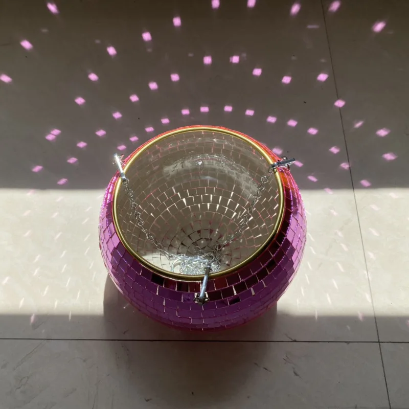 Wholesale Disco Hanging Plant Pot  Balcony Disco Ball Planter Flower Pot Hanging Disco Plant Pot