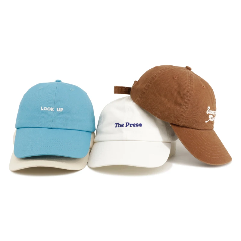 private label 6 panel soft unstructured baseball cap custom embroidery logo dad hat