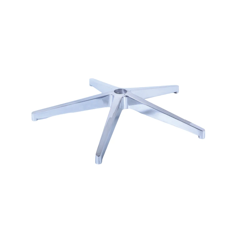 2021 New 5Star Diecast Aluminum Foot Alloy Office Furniture Polished Chair Game Chair Bottom Foot Aluminum Alloy Casting
