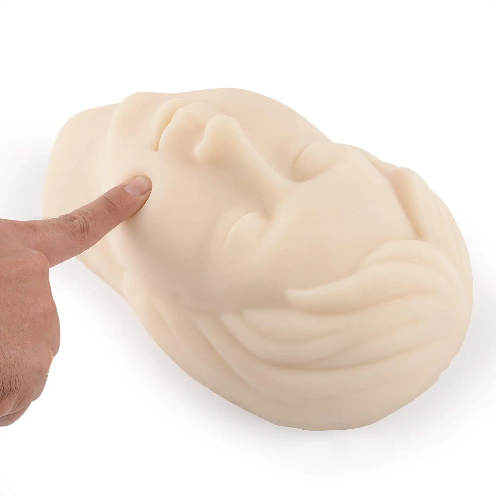 Silicone Head Injection Training Model Facial Injection Training Model Medical Science Anatomical Model 54*27*25CM BR-SP06 1.2kg