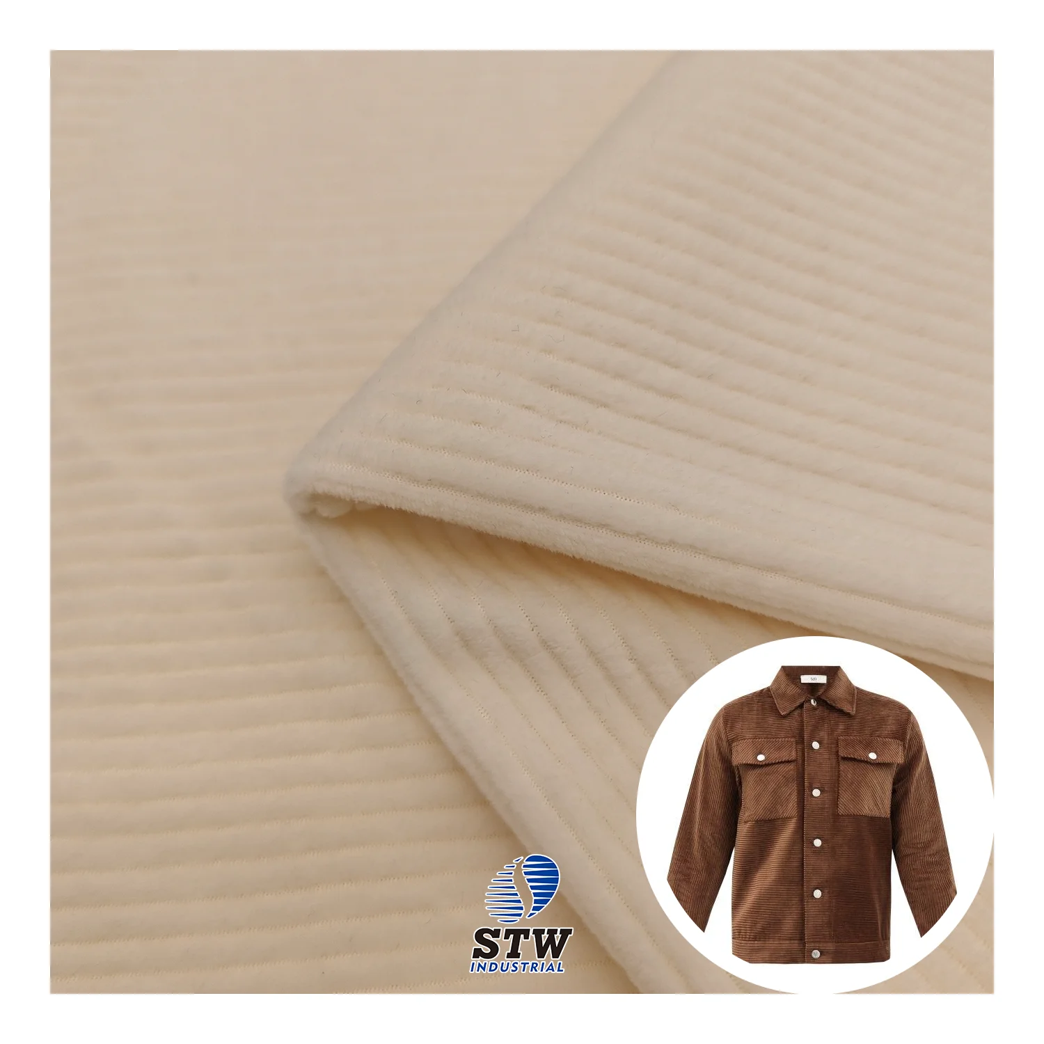 Factory Custom Corduroy 60%cotton 37%polyester 3%spandex Cvc Velour Fabric