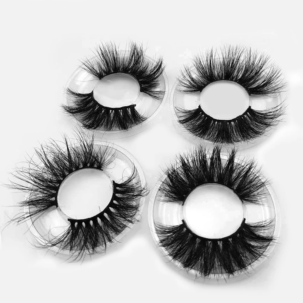 Abonnie 2023 Top Quality 25mm Mink Eyelashes 3d Eye Lashes Soft Natural Private Label Thick Mink Lashes Wholesale