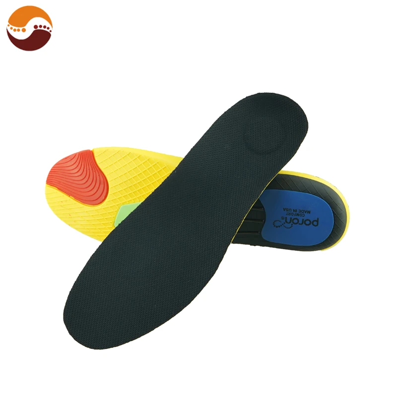 2020 New Design Soft PU PORON Double Shock Absorption TPU arch support insoles