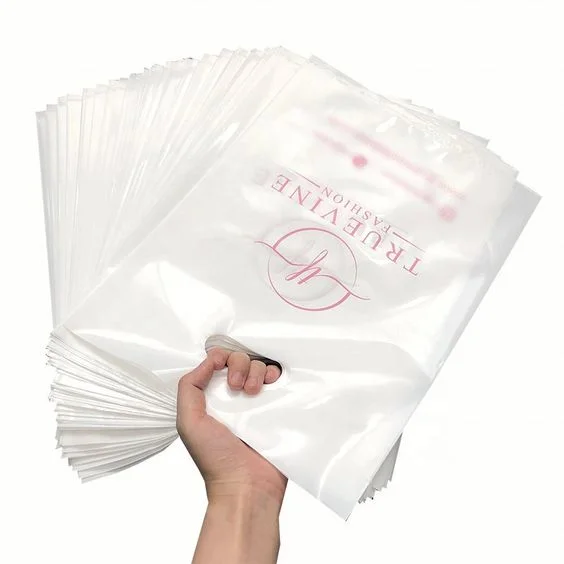 Wholesale Die Cut Eco-Friendly Custom Design Shopping Printing Plastic Bags With Logo