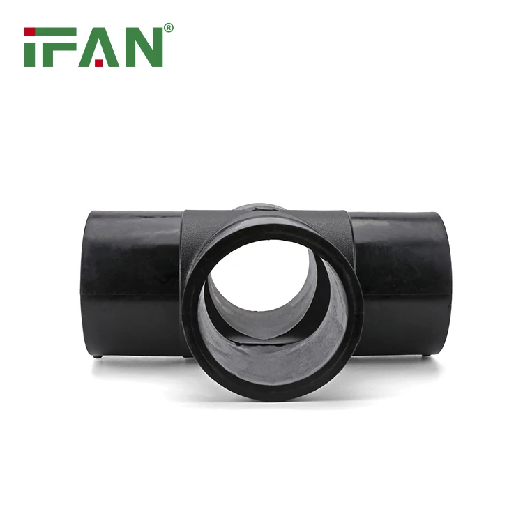 IFAN Factory Direct HDPE Drainage Pipe Fittings 75mm 400mm Pe Fittings ASTM D3035 Elbow Tee HDPE Fitting