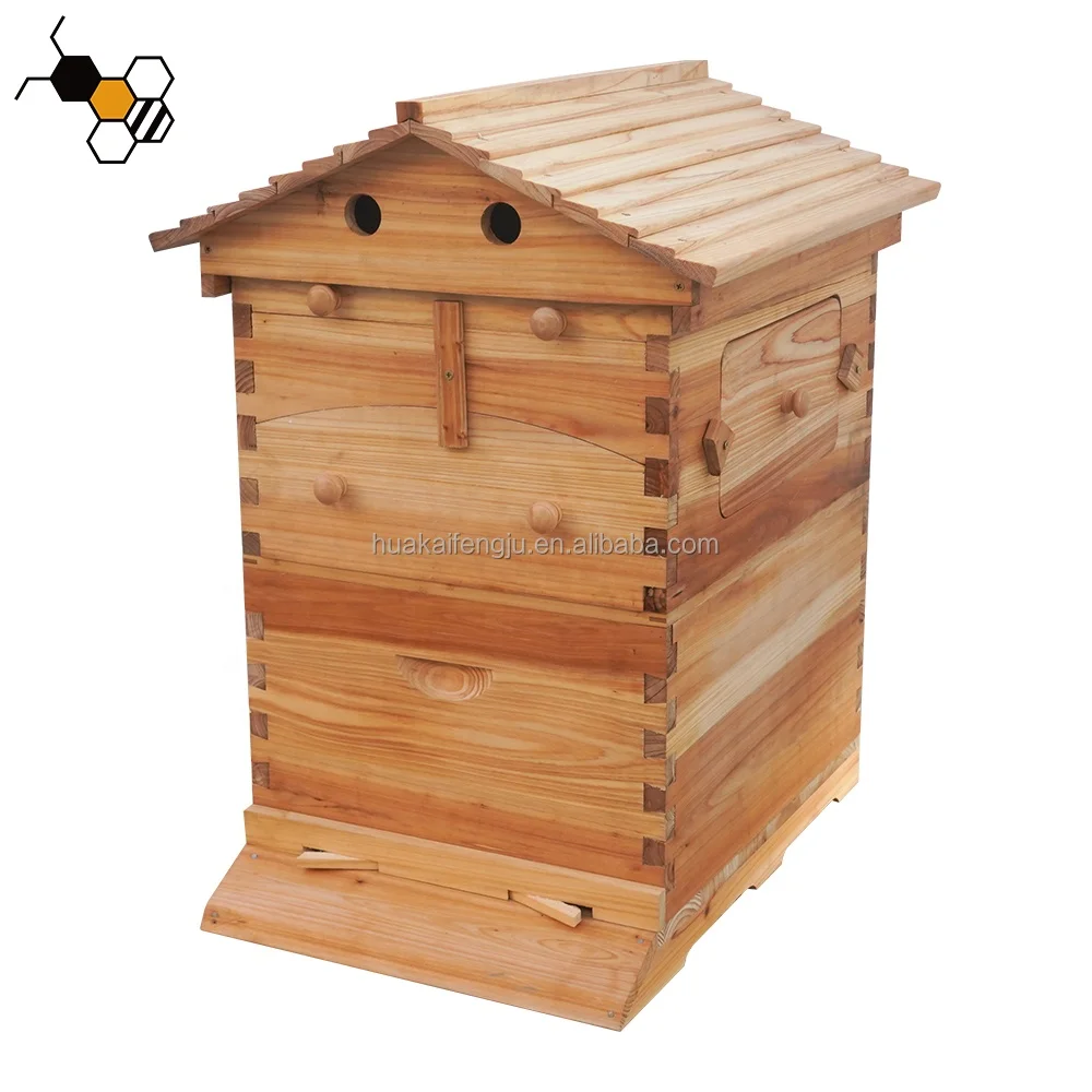 Chinese Commercial Automatic Auto Honey Flowing Bee Hive Autoframe Flows Hive