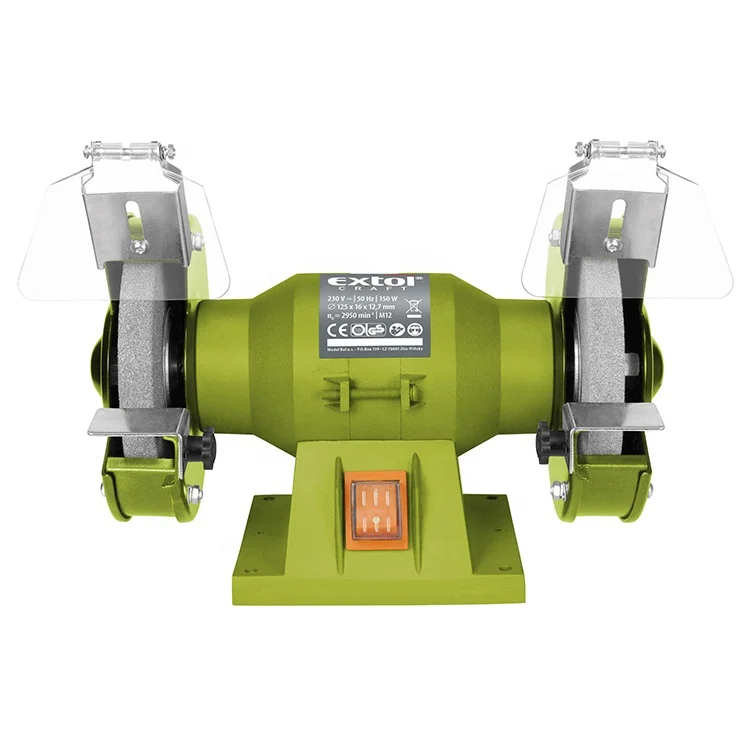 410120 EXTOL150W 125 мм промышленности небольшой настольный с двойными колёсами из шлифовальный станок колеса машина для общего Металлообработка работы