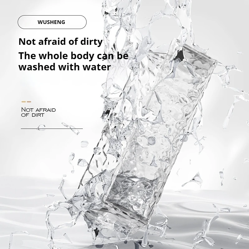 Ice Stationery Box Pen Case Large Capacity Multi-functional Pencil Case Transparent for Boys and Girls PC 20 Rectangle Ins-style