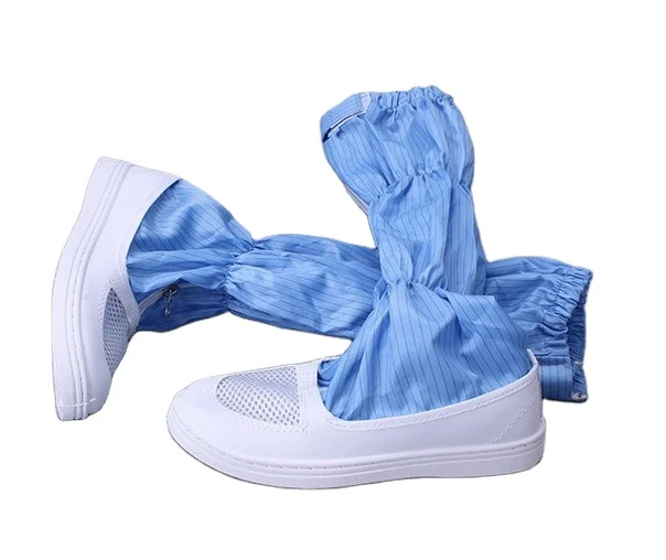 Пвх подошва антистатическая защитная обувь ESD сапоги мастерская для чистого помещения