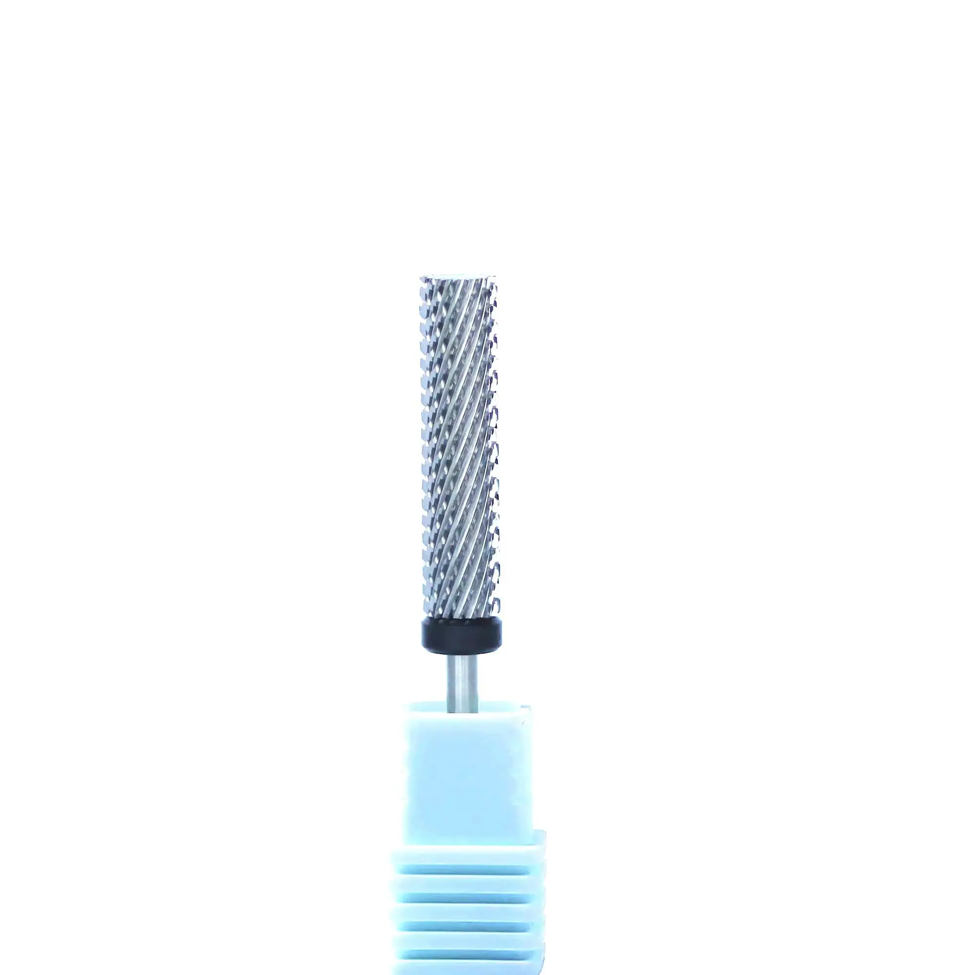 Super Long 24mm Silver 5 in 1 Nail Drill Bits Two-Way Cross Manicure Carbide Burr Electric Grinding Accessories