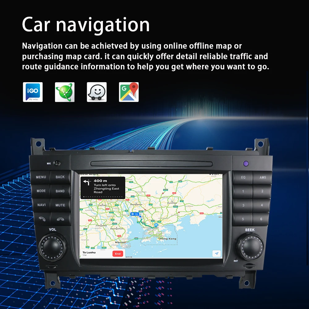LELV 2 Din Android 12 Car Multimedia Player For W203 Mercedes Benz Vito W639 W168 Vaneoclk W209 W210 M/ml Radio Stereo Audio