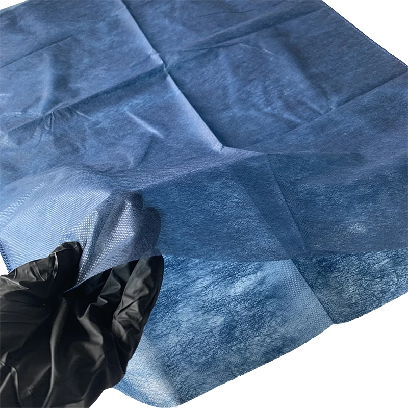 Nonwoven medical pillow cover and bed sheet hotel message plain style and single use pp bed sheet disposable linens