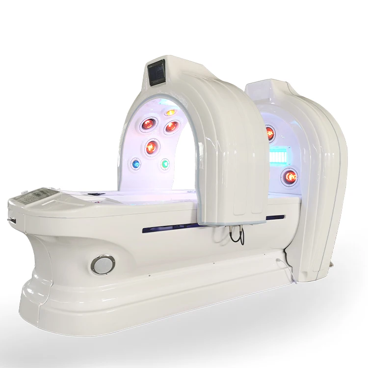Spa Capsule Steam Heating Led Light Therapy Ozone Spa Tunnel Capsule Dry Sauna Detox Photon Treatment machine