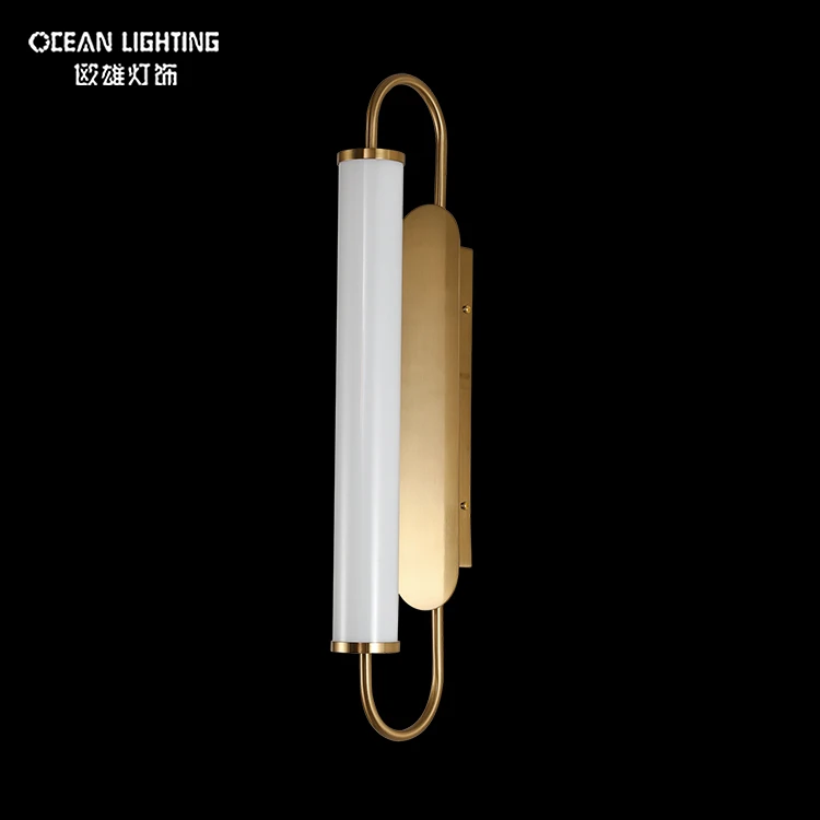 
Small Interior Gold Nordic Corner Fixture Luxury Long Glass Modern Led Wall Light Lamp 