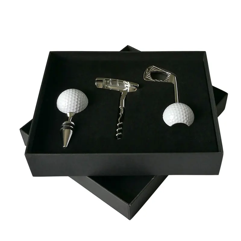 Golf Shaped Wine Bottle Corkscrew Opener Club Bar Kitchen Tool Set