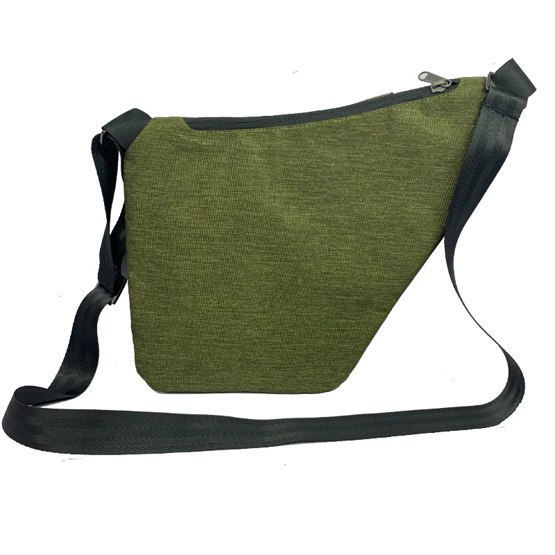 Custom logo off low MOQ black Or customize color anti theft waterproof korean tactical sling bag