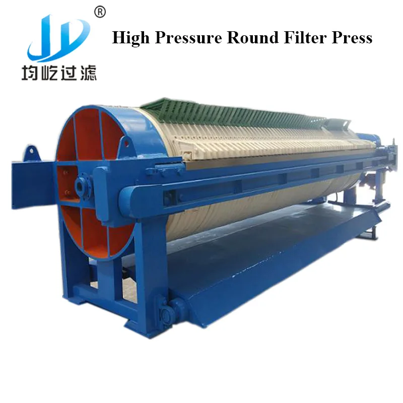 Round Kaolin High Pressure Efficient Filter Press Circular Filter Press for Pottery Clay
