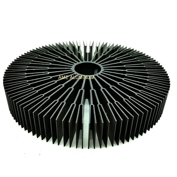 Custom China Fin Aluminum Heat Sink Cylindrical Cold Forging Strip Radiator