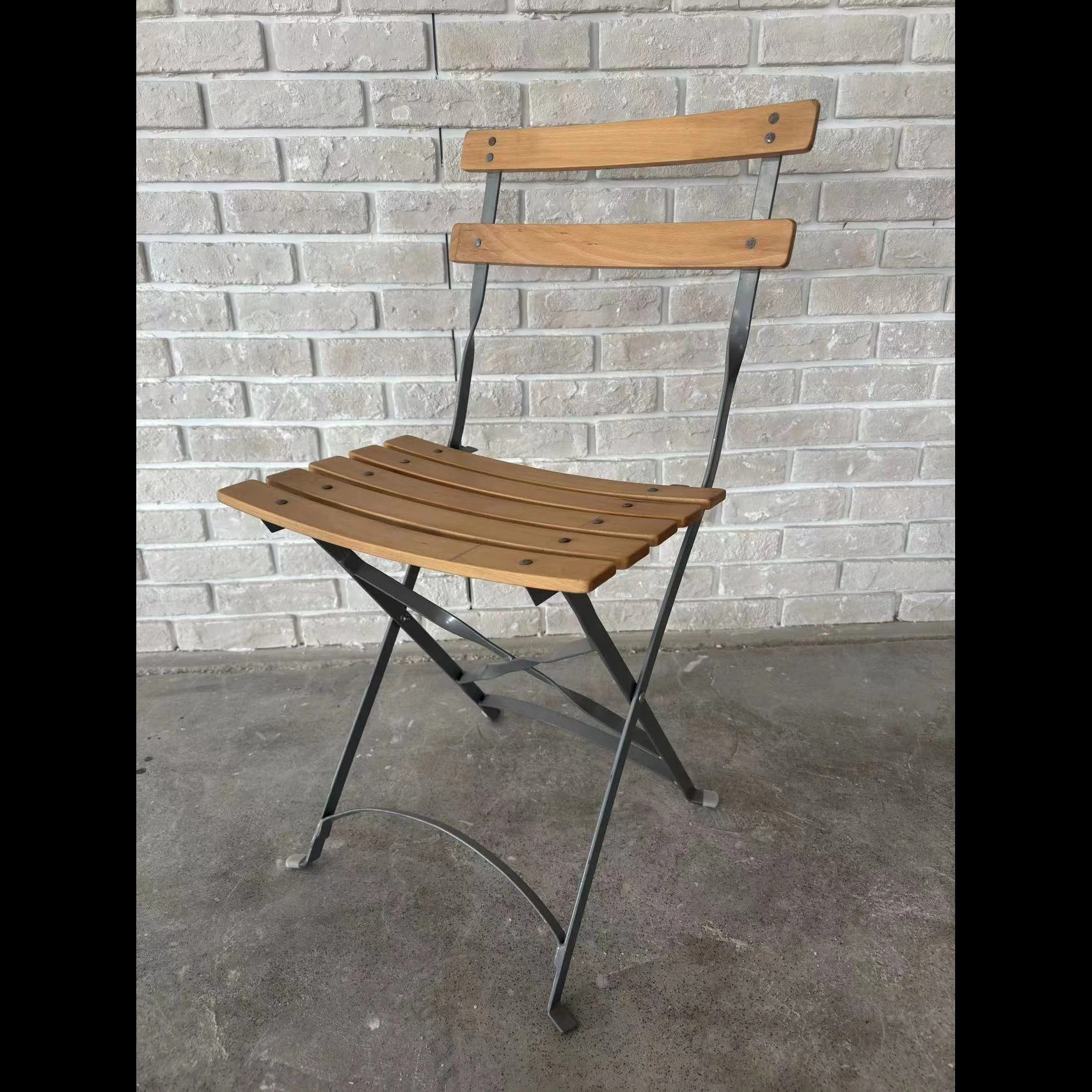 Wholesale Wooden Slat Folding Chairs for Hotel Garden Banquet Rental