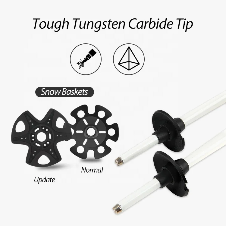Лыжные палки KingGear из углеродного волокна алюминиевые 7075 альпинистские тактические скандинавские 18 мм лыжные на