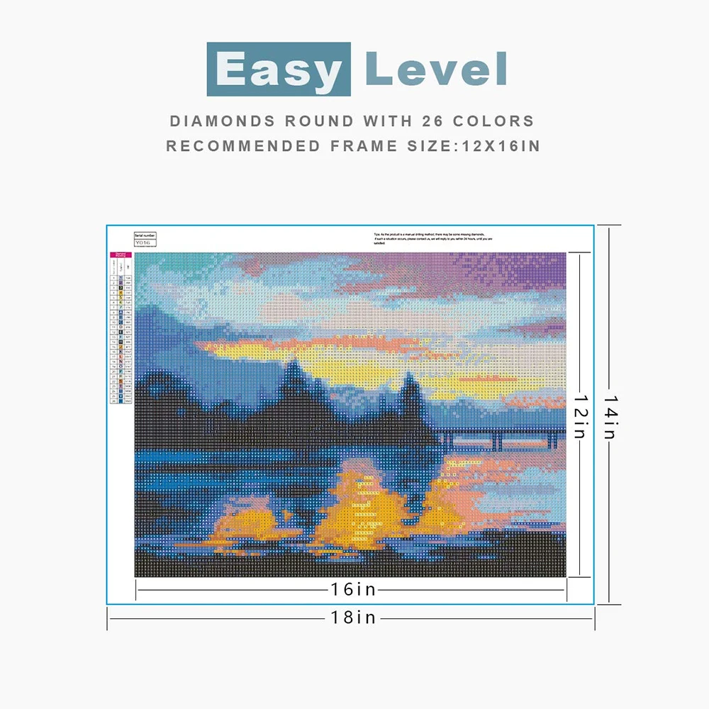 
Customized Diy Bedroom Decoration Embroidery Tree and Bridge 5d Cross Stitch Full Square Round Crystal Diamond Mosaic Diamond Pa 