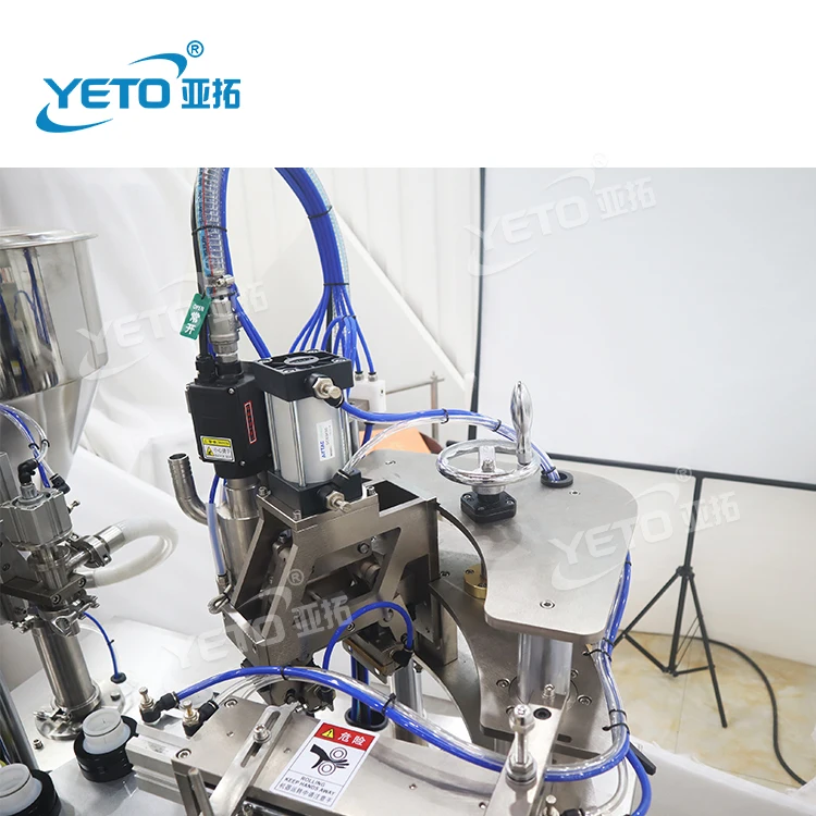 Factory price plastic tube filling and heat sealing machine Plastic/laminate plastic tube filling and hot air sealing machine