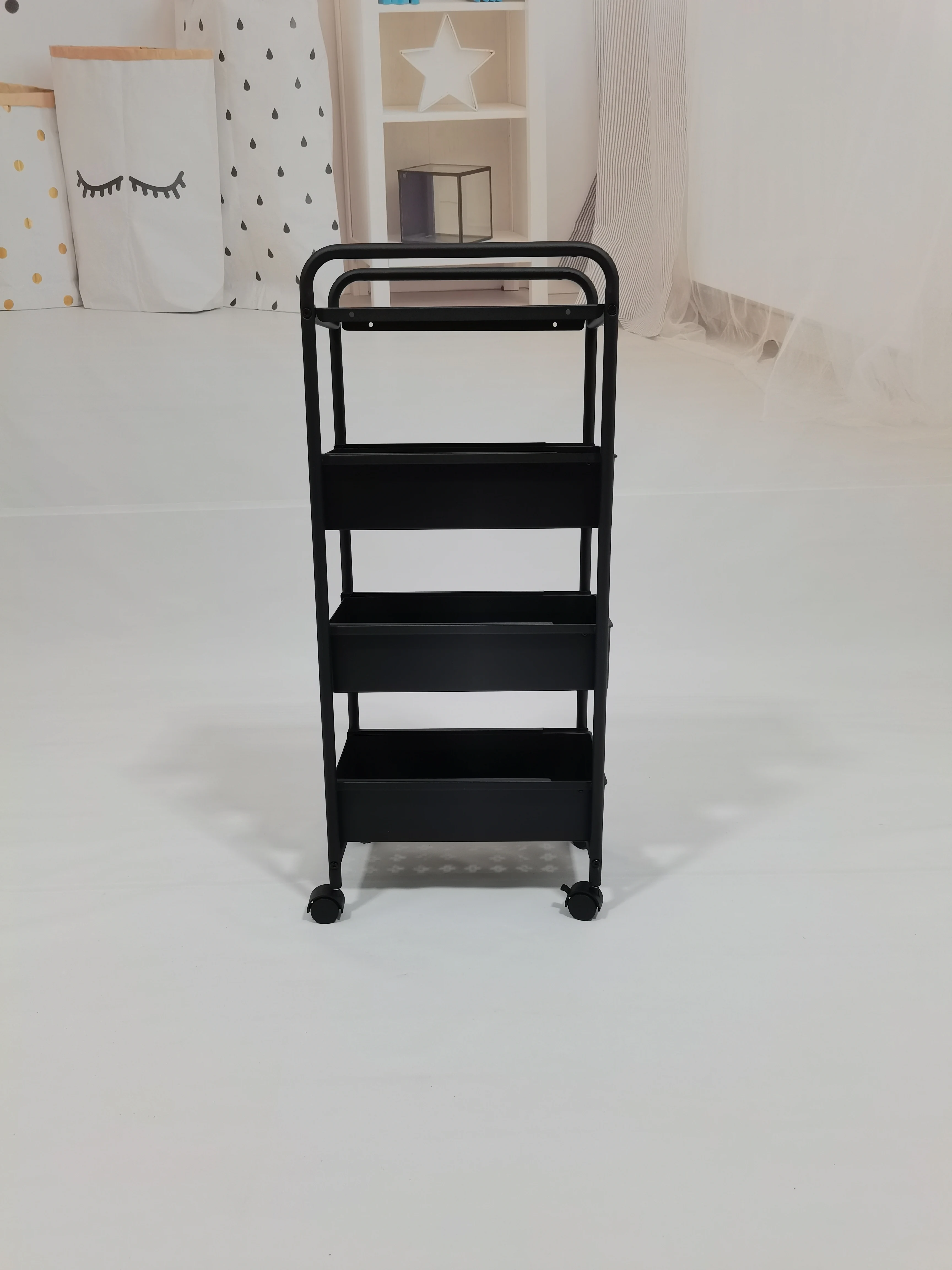 YHN-8478 kitchen trolley cart save space storage vegetable storage rack with wheels