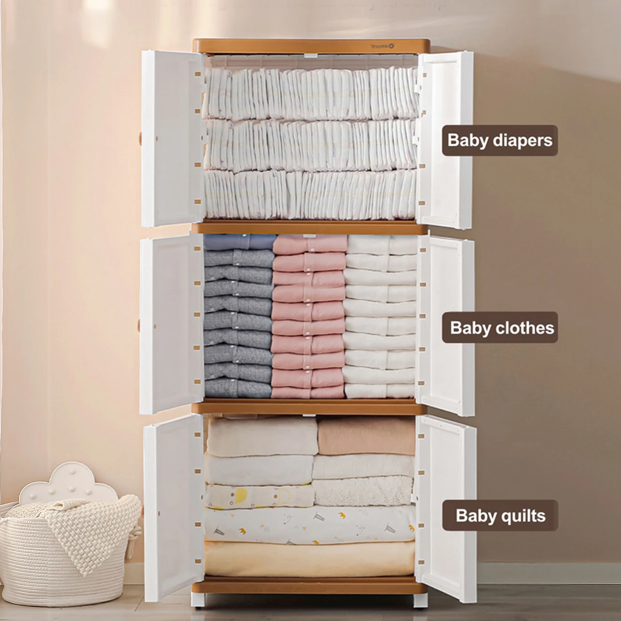 Haixing hot sale household storage container organizer room cabinet drawer plastic storage cabinets