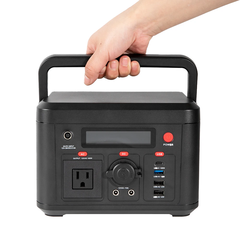 Outdoor Portable Power Supply Station 300W Solar Energy Portable Lithium Battery Power Camping Generators