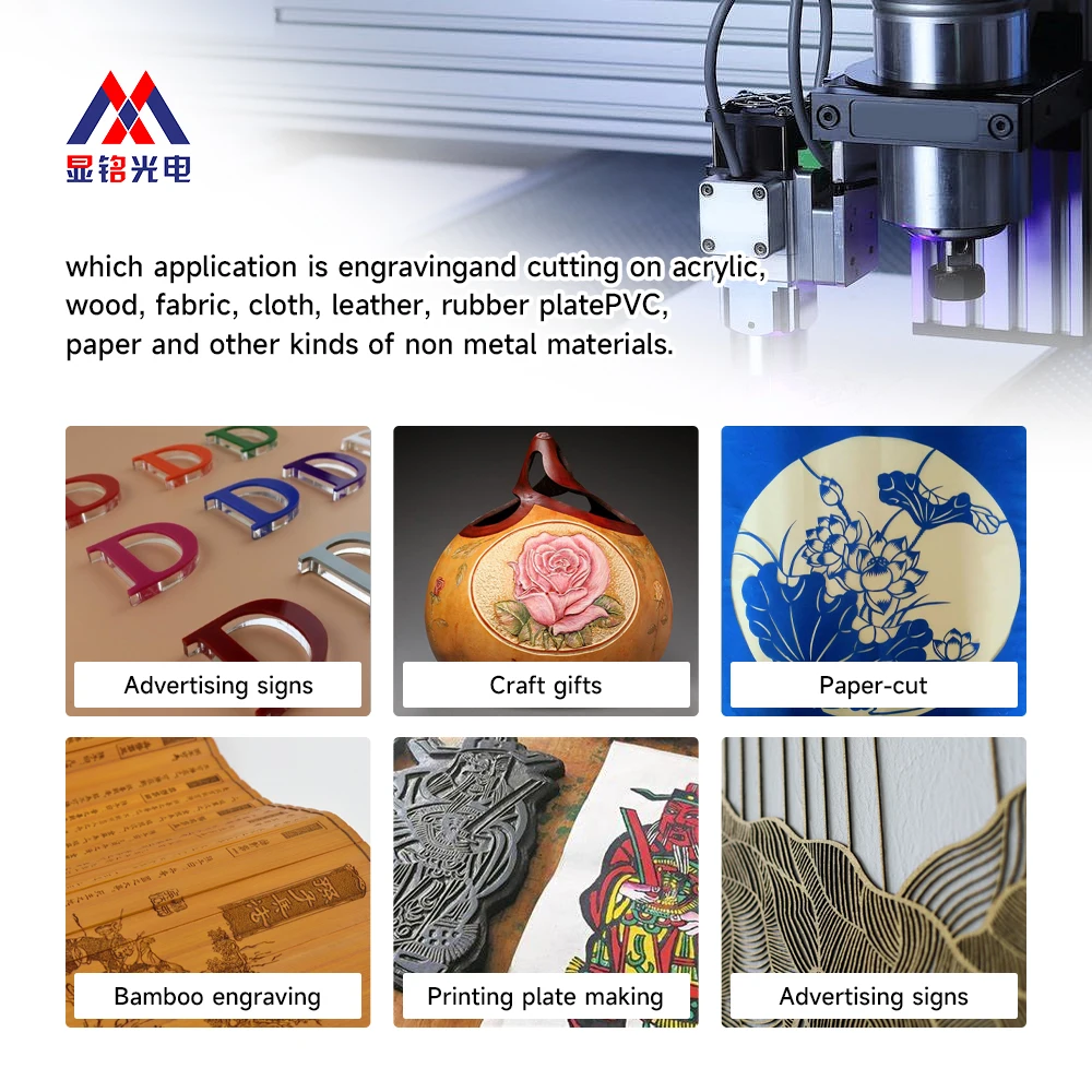 Multifunctional Hiqh Quality 60w 80w Mini wood acrylic plastic laser engraving Fiber laser cutting Machine