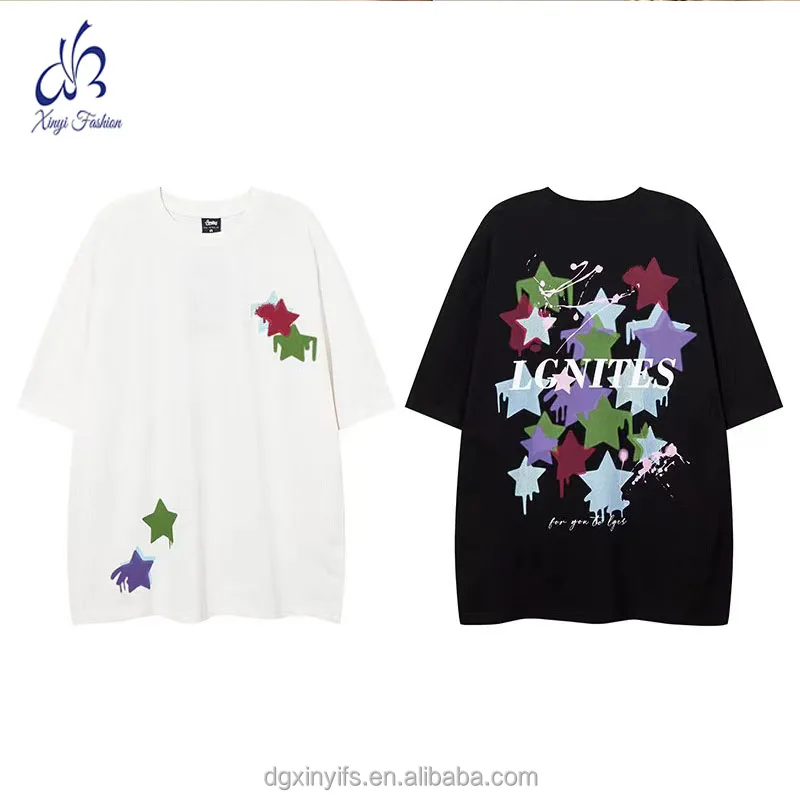 Manufacturer Wholesale Cool Graphic Designer T--Shirts Streetwear Full DTG Printed