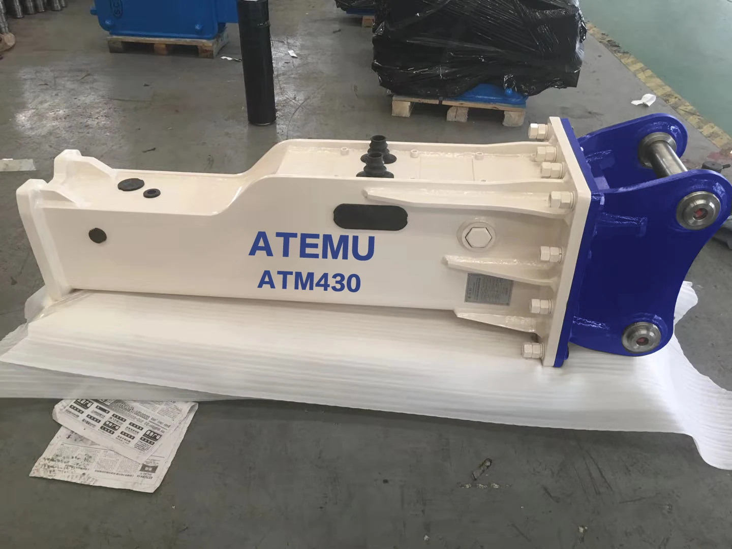 ATM400-Mechanical Яньтай ATM коробка гидравлический молот кузнеца с 68 мм зубило SB40