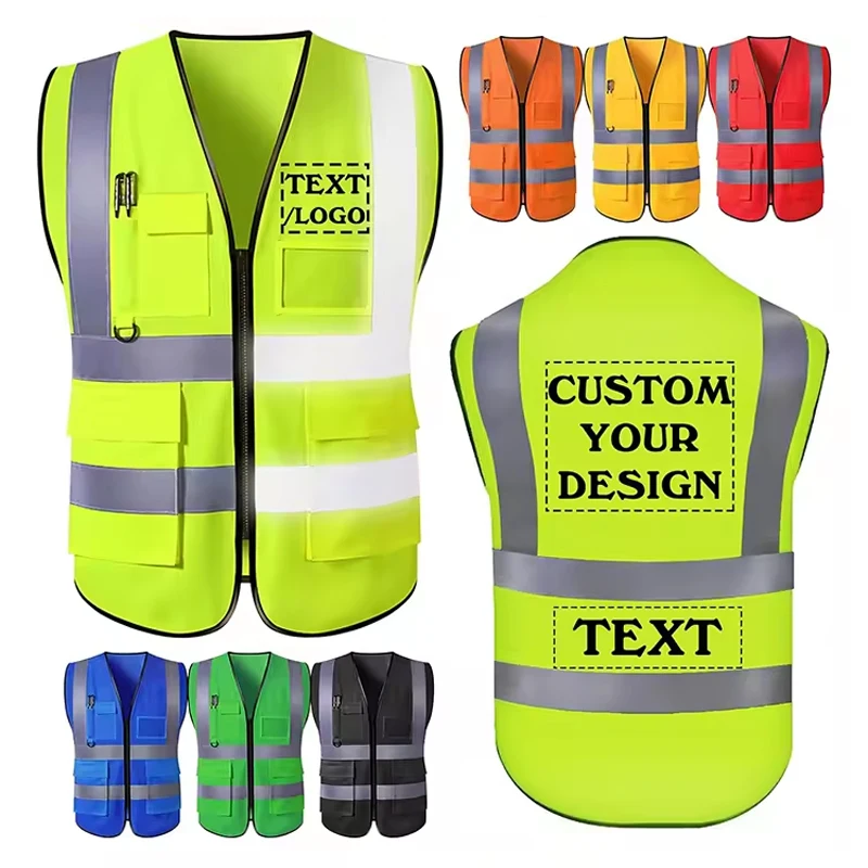 Hi vis Workwear Bau bekleidung Sicherheit Geologo Nacht reiten Radfahren Reflektierende Wester