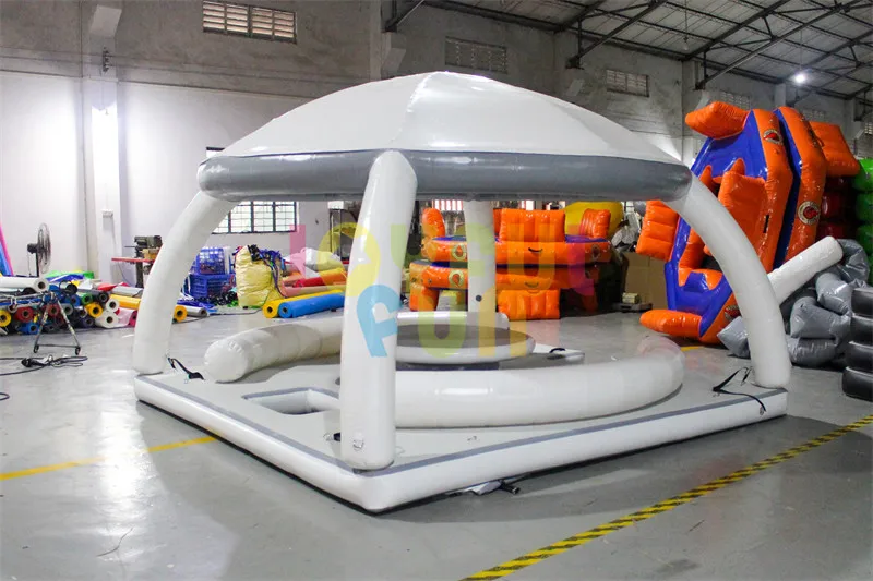 Joyful Fun floating island inflatable floating tent inflatable island