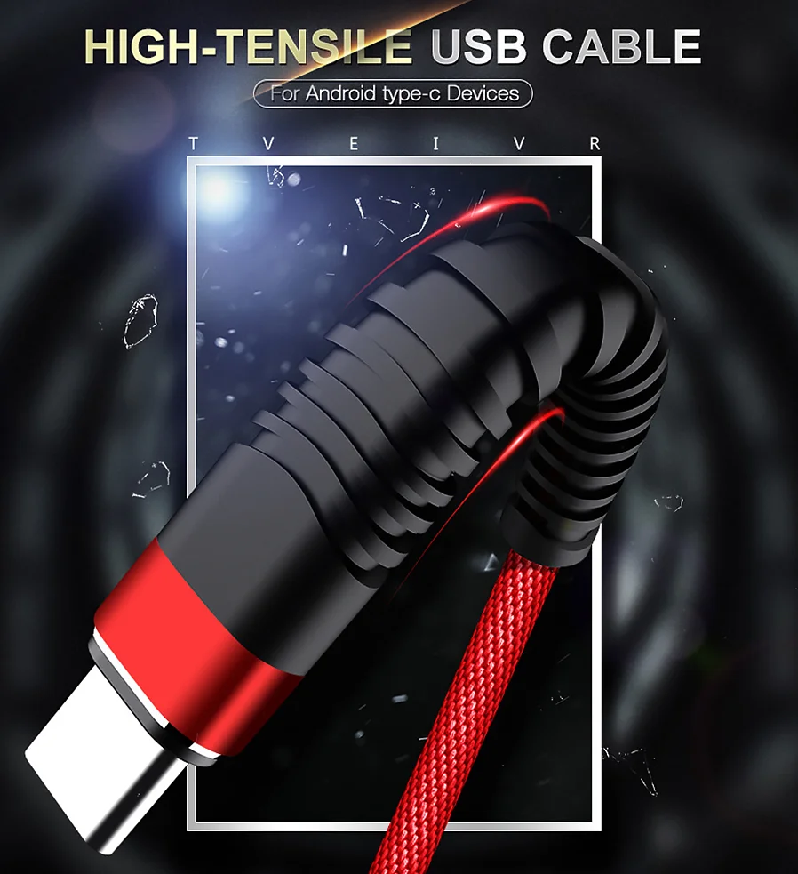 
Customize Fishbone 0.2m 1m 1.2m 1.5m 2m 3m Fast Charge Flexible Braided USB C 3.1 Type-C Data Cable Charger 