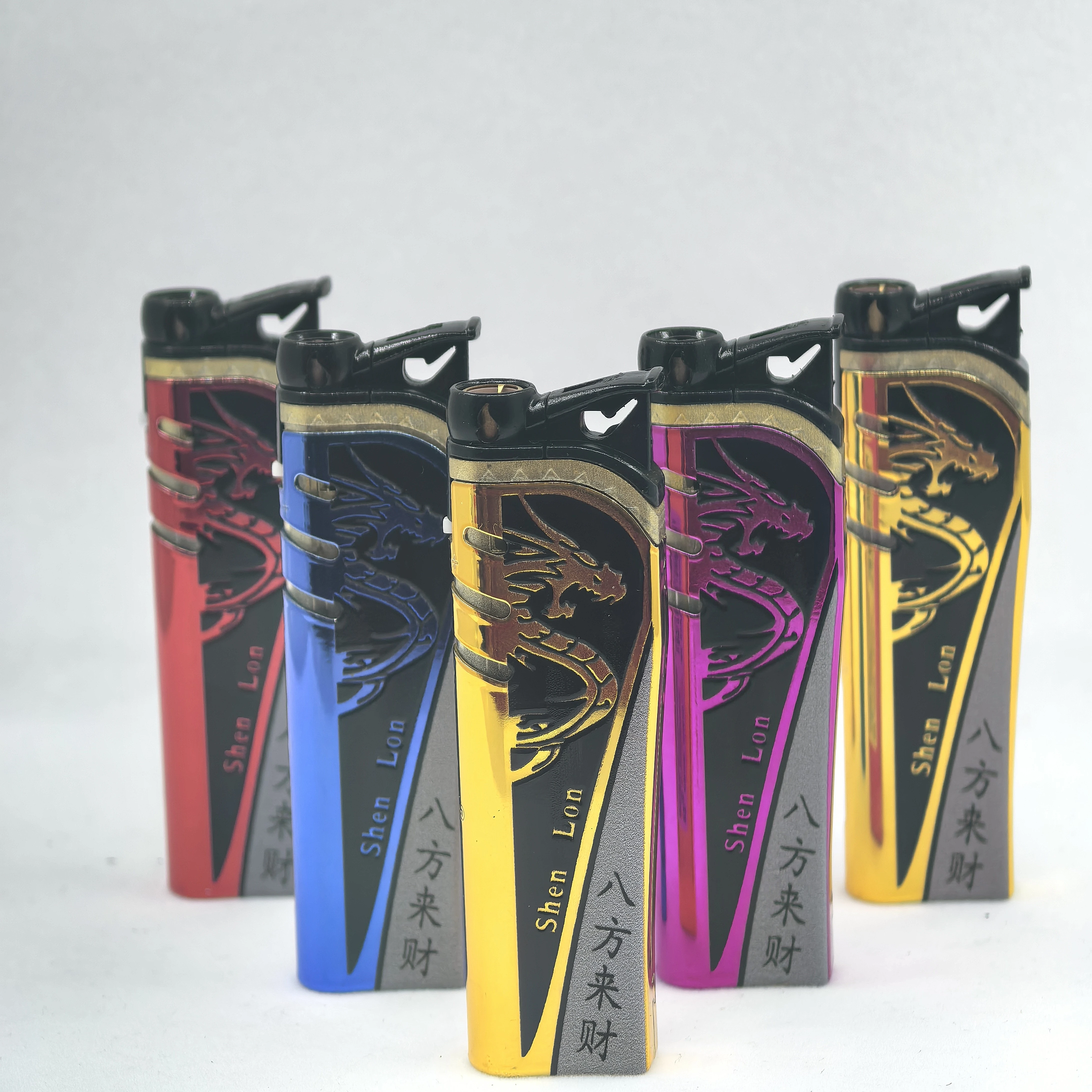 jet torch flame refillable metal cover electric plastic piezo cigarette butane gas lighter