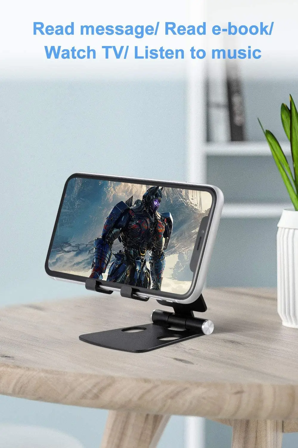  Adjustable tablet Stand Aluminum foldable mobile Holder with Anti-Slip Base and Convenient Charging Port phone holder