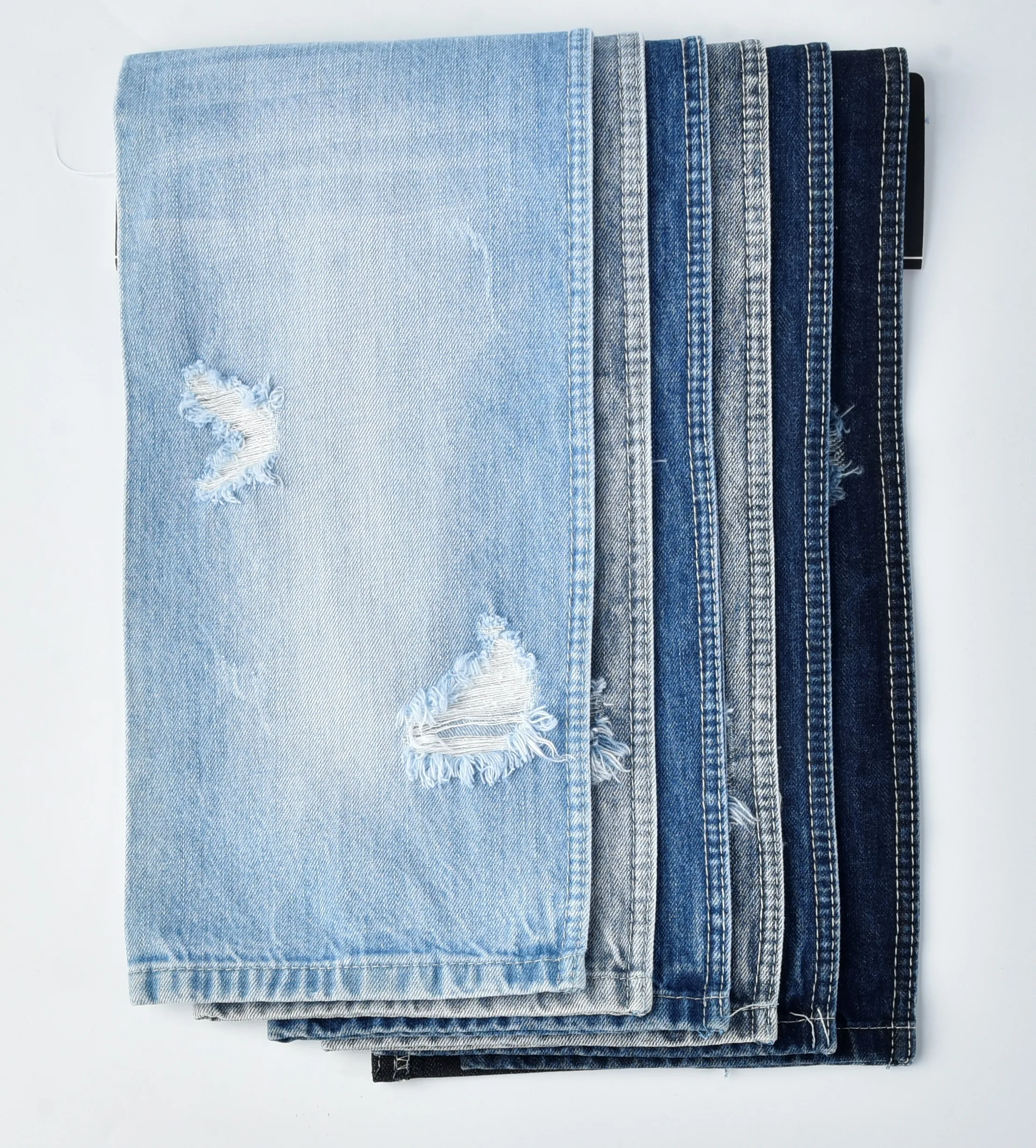 100% cotton dark blue denim fabric for jeans high quality jeans fabric