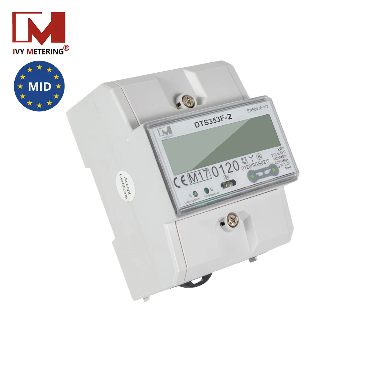 Система солнечной энергии трехфазный электронный измеритель Modbus с двунаправленным