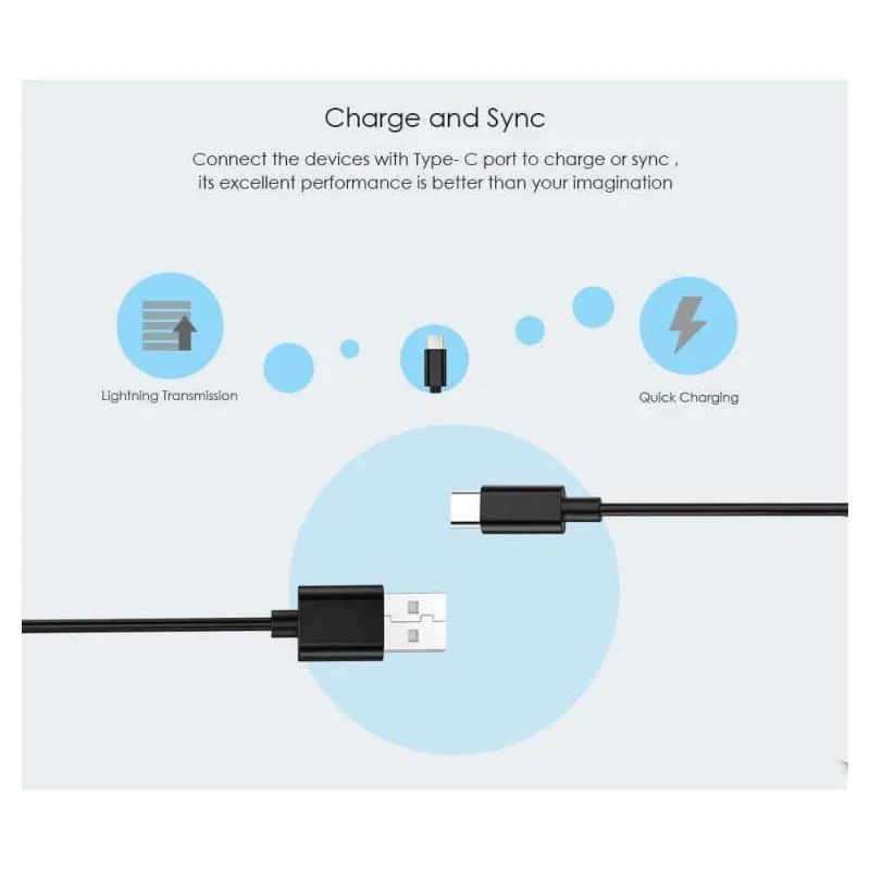 Original quality 1.2m Type C USB Cable Fast charging cable For Samsung S10 S8 S9 Note 8 9 usb c charger cable