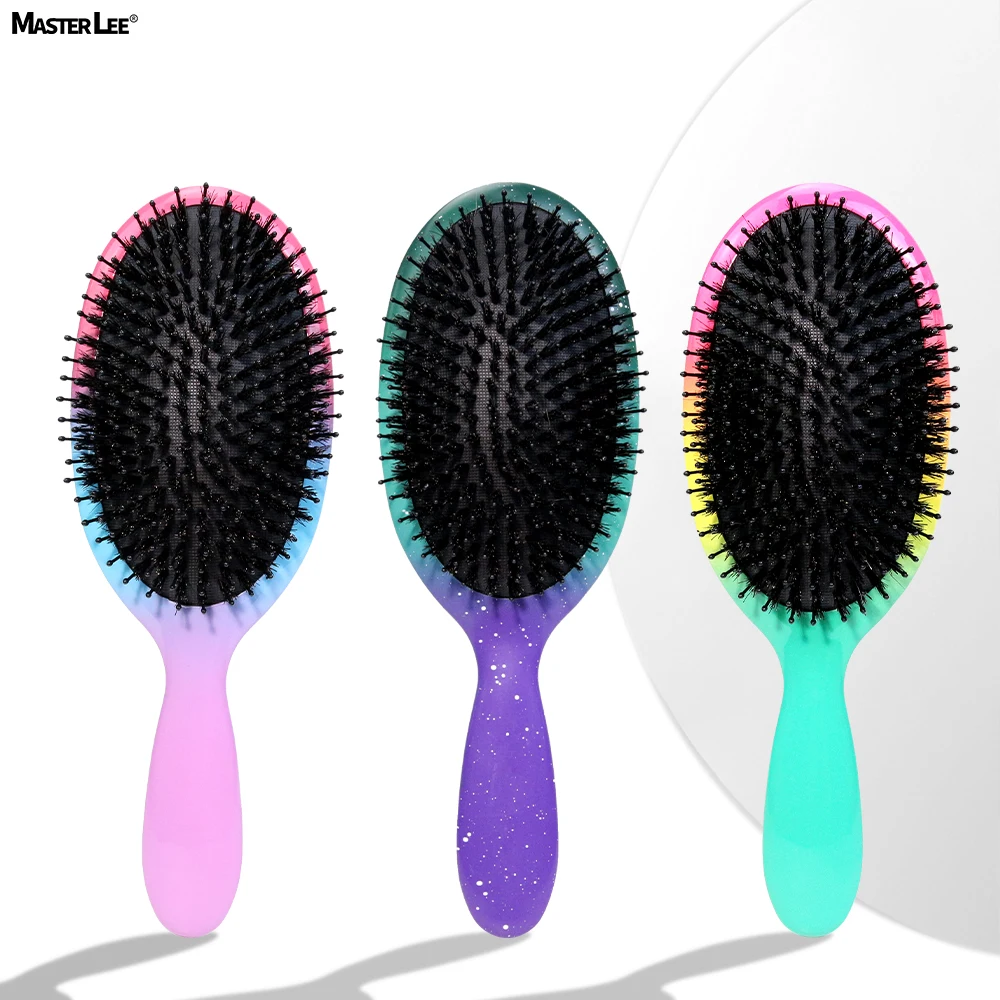 Mysterious Universe Boar Bristle detangling hair brush Comfortable Luxury Hair Brush with Paper Box or Fabric Pouch